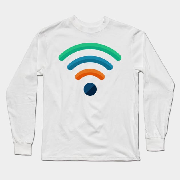 WiFi Long Sleeve T-Shirt by SJ Designs